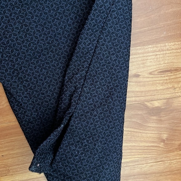 Chico Blue Textured Print Ankle Pants Size 2.5 = Size 14 - Picture 3 of 5